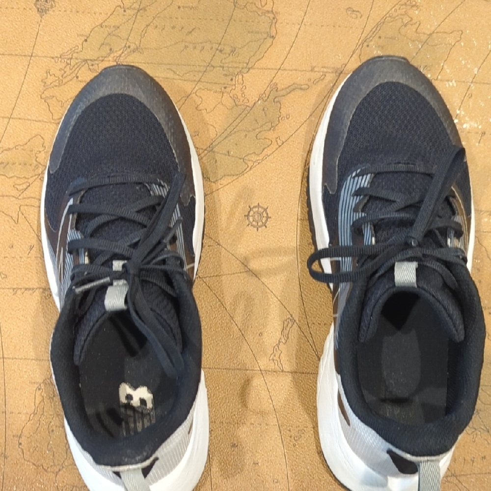 New Balance Kids' Black and White Sneakers